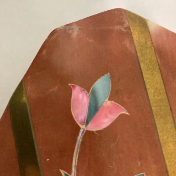 Soap Stone Trinket Box With Flower Inlay Made in India - Picture 2 of 11